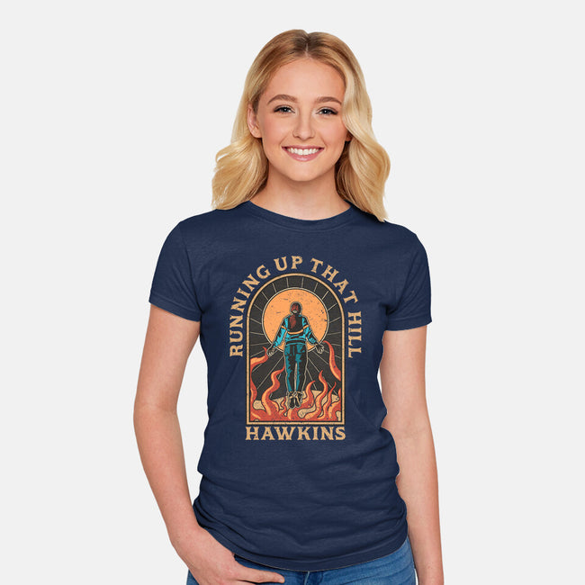 Up That Hill-womens fitted tee-fanfreak1