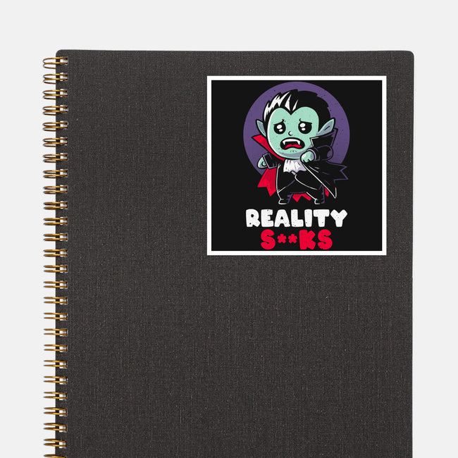 Reality Sucks-none glossy sticker-koalastudio