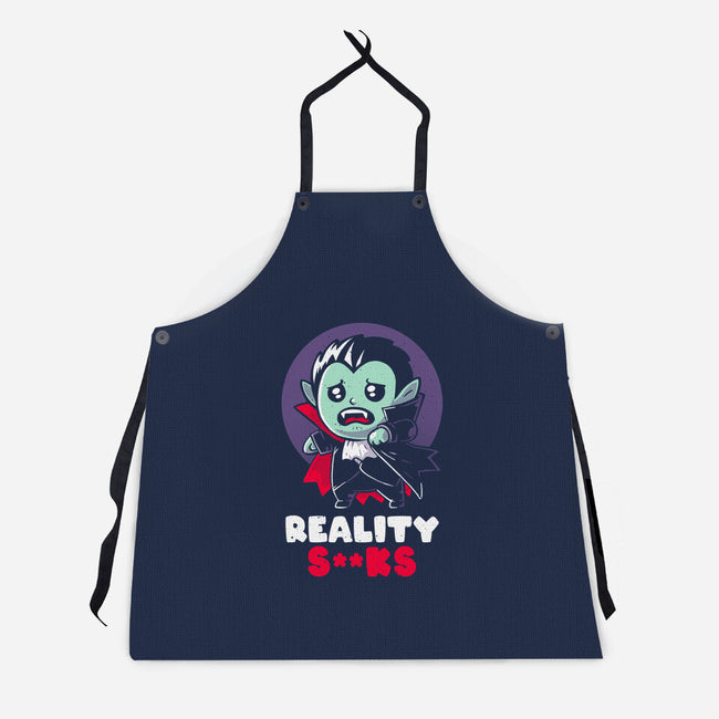 Reality Sucks-unisex kitchen apron-koalastudio