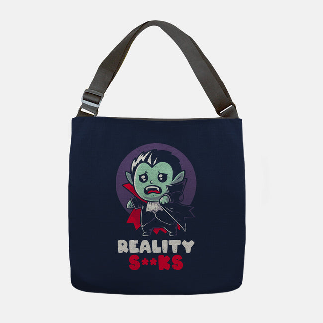 Reality Sucks-none adjustable tote bag-koalastudio