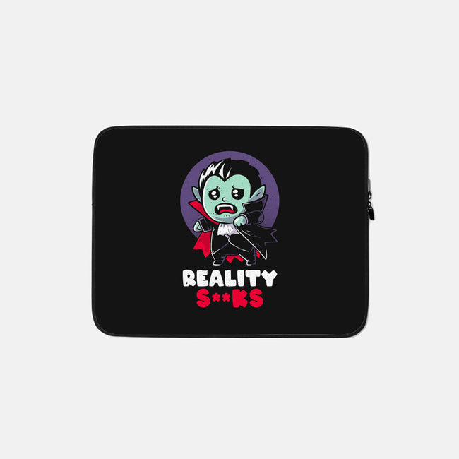 Reality Sucks-none zippered laptop sleeve-koalastudio