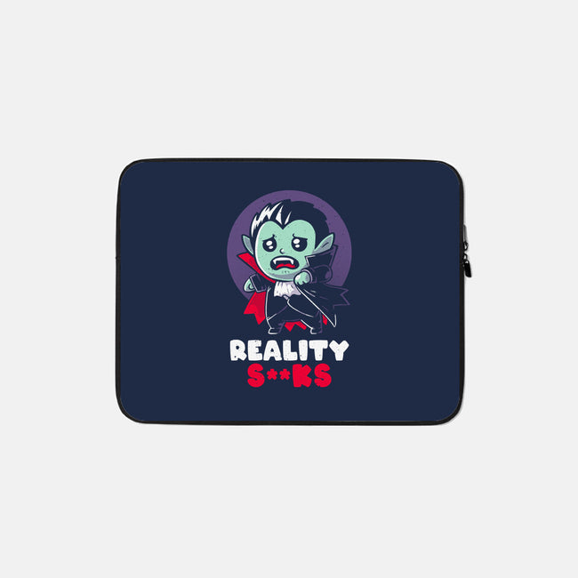 Reality Sucks-none zippered laptop sleeve-koalastudio