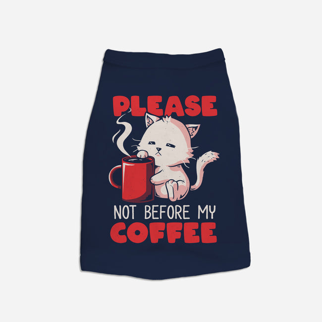 Not Before My Coffee-dog basic pet tank-koalastudio