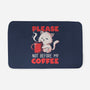 Not Before My Coffee-none memory foam bath mat-koalastudio