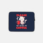Not Before My Coffee-none zippered laptop sleeve-koalastudio