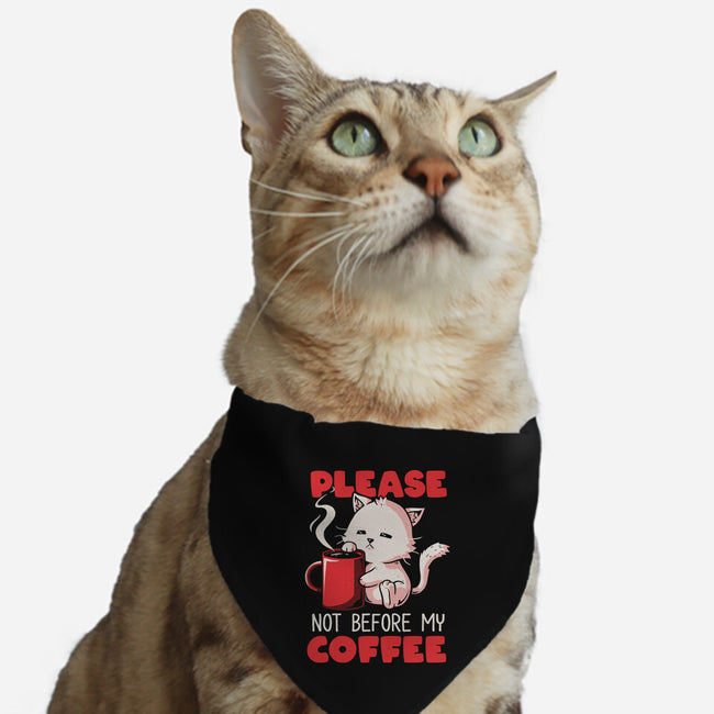 Not Before My Coffee-cat adjustable pet collar-koalastudio