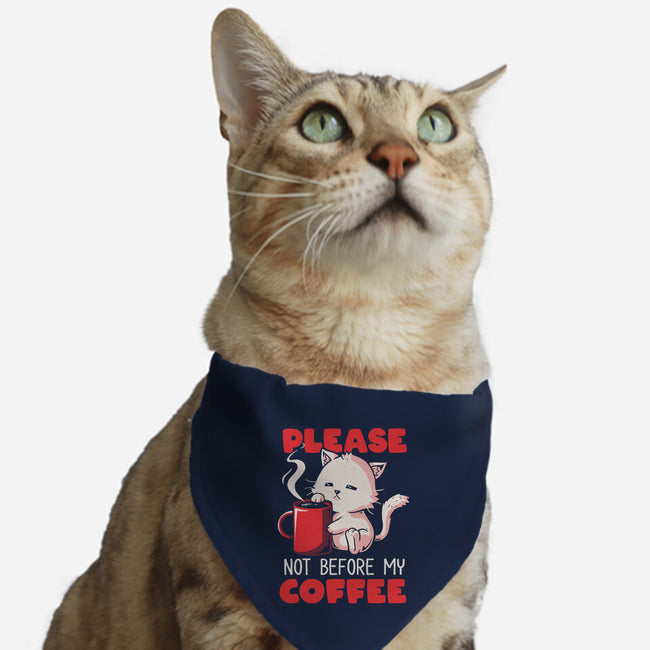 Not Before My Coffee-cat adjustable pet collar-koalastudio