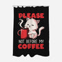 Not Before My Coffee-none polyester shower curtain-koalastudio