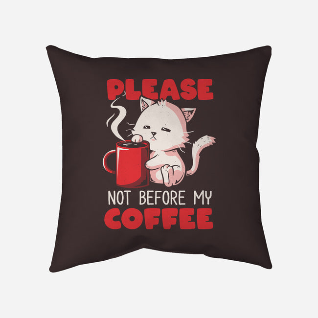 Not Before My Coffee-none removable cover w insert throw pillow-koalastudio