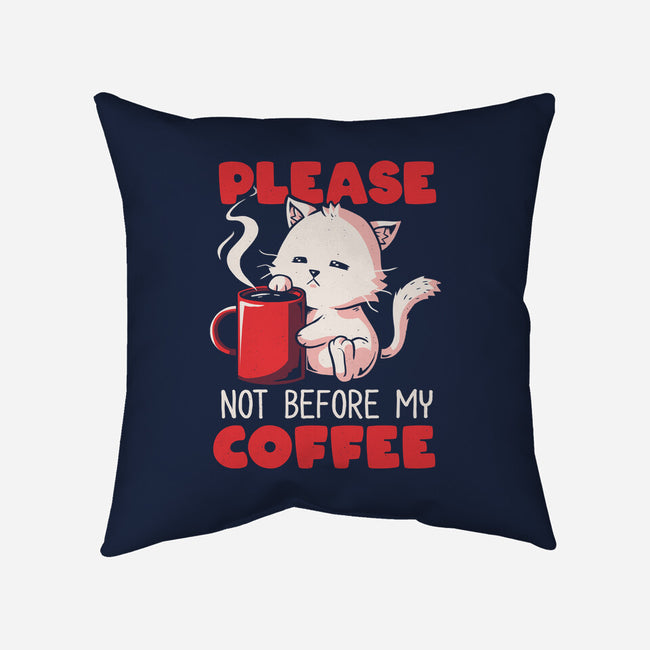 Not Before My Coffee-none removable cover w insert throw pillow-koalastudio