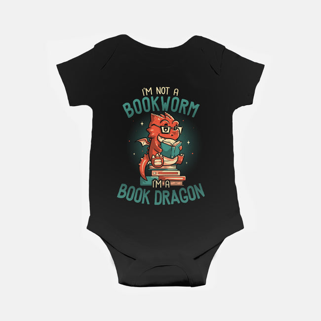 I'm a Book Dragon-baby basic onesie-koalastudio