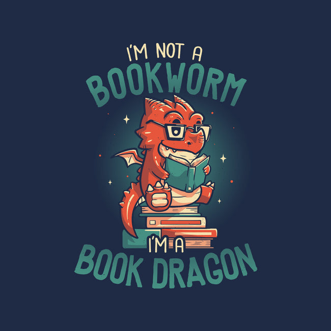I'm a Book Dragon-none removable cover w insert throw pillow-koalastudio