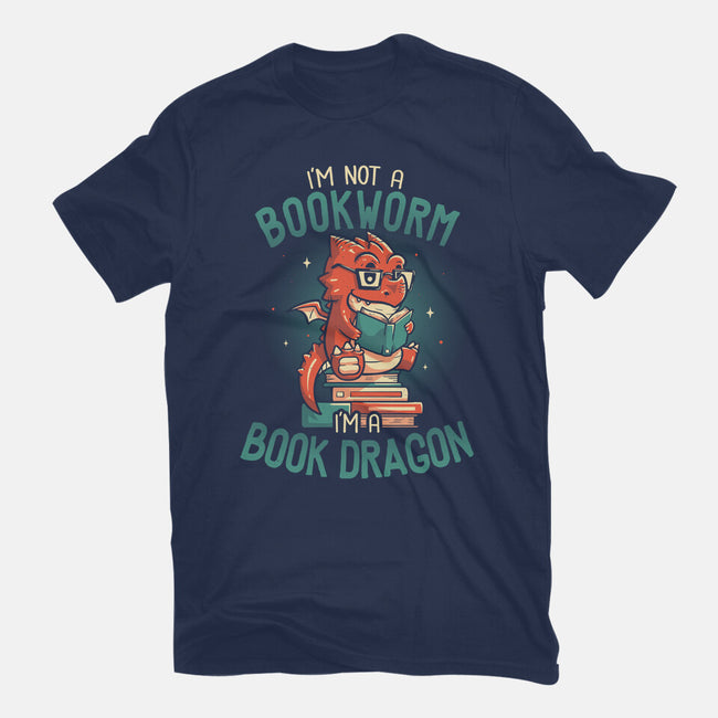 I'm a Book Dragon-womens fitted tee-koalastudio
