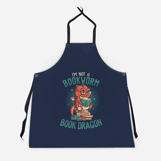 I'm a Book Dragon-unisex kitchen apron-koalastudio