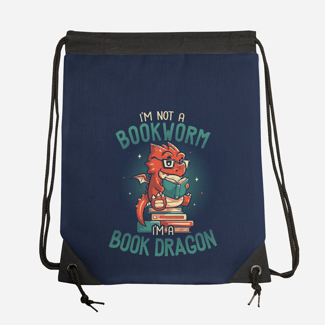 I'm a Book Dragon-none drawstring bag-koalastudio