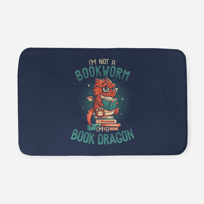 I'm a Book Dragon-none memory foam bath mat-koalastudio
