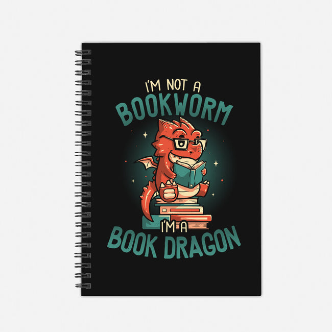 I'm a Book Dragon-none dot grid notebook-koalastudio