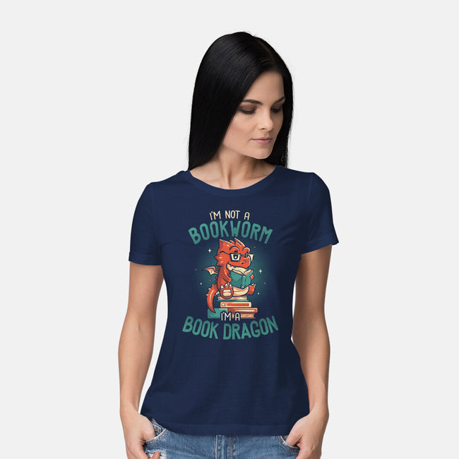 I'm a Book Dragon-womens basic tee-koalastudio