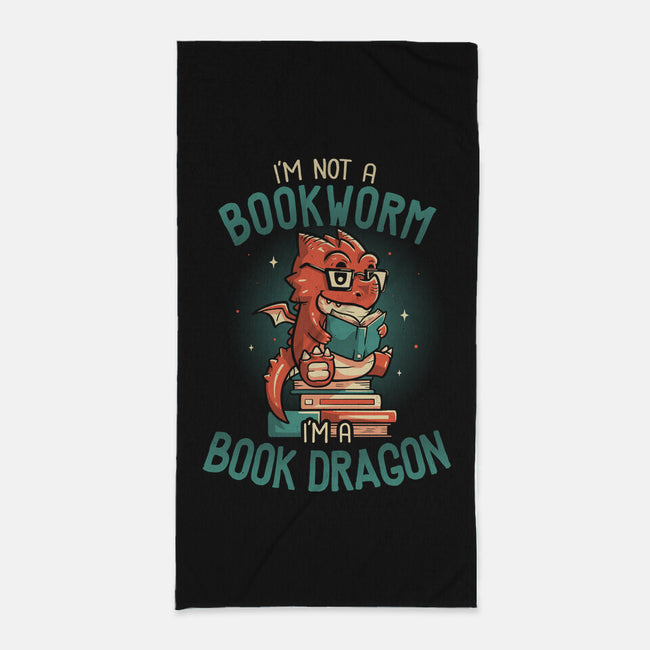 I'm a Book Dragon-none beach towel-koalastudio