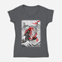 The Koi Fish Yin Yang-womens v-neck tee-RonStudio