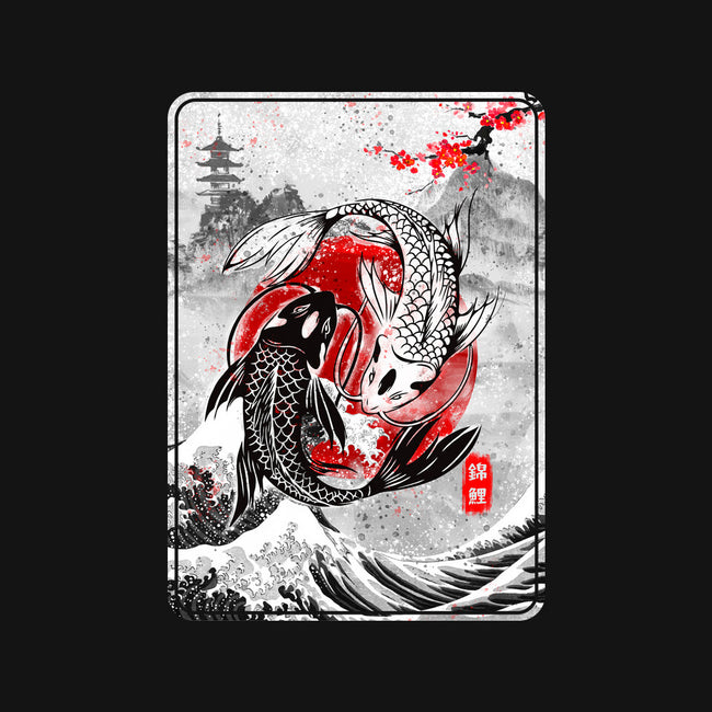The Koi Fish Yin Yang-unisex basic tee-RonStudio