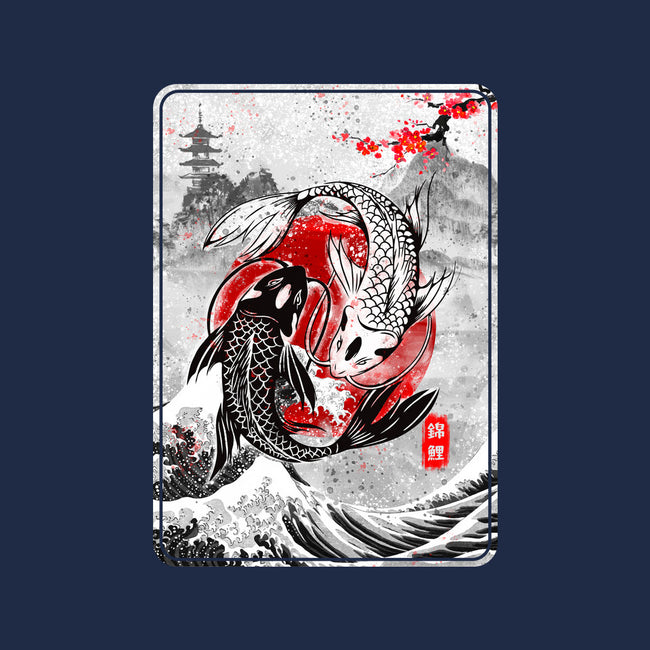 The Koi Fish Yin Yang-unisex basic tee-RonStudio