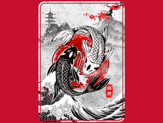 Yin and Yang Koi Fish Enhanced Matte Poster — China Jones