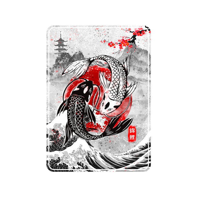 The Koi Fish Yin Yang-none removable cover w insert throw pillow-RonStudio