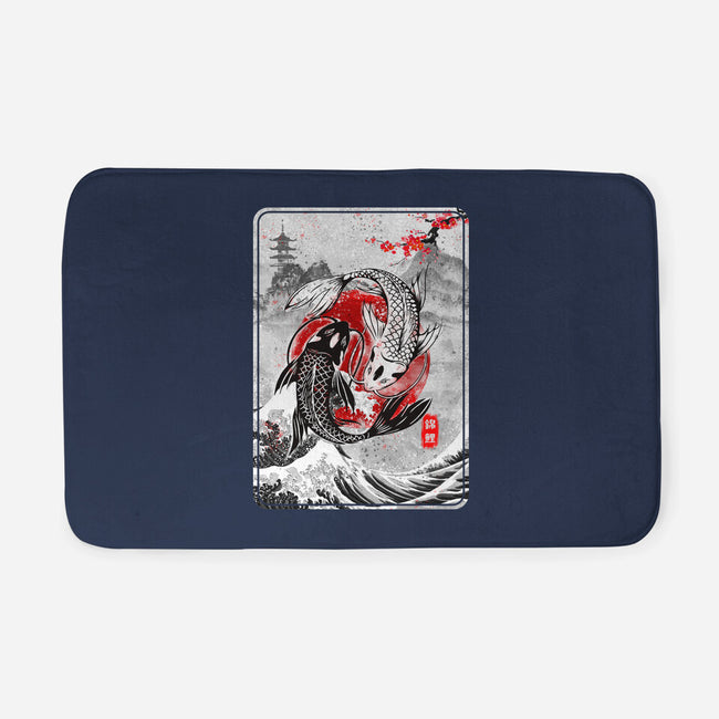 The Koi Fish Yin Yang-none memory foam bath mat-RonStudio