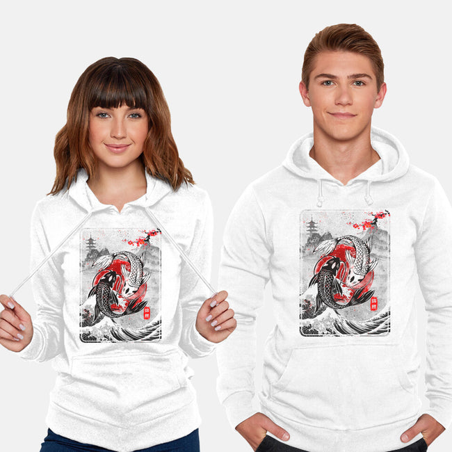 The Koi Fish Yin Yang-unisex pullover sweatshirt-RonStudio