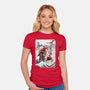 The Koi Fish Yin Yang-womens fitted tee-RonStudio