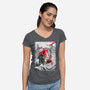 The Koi Fish Yin Yang-womens v-neck tee-RonStudio