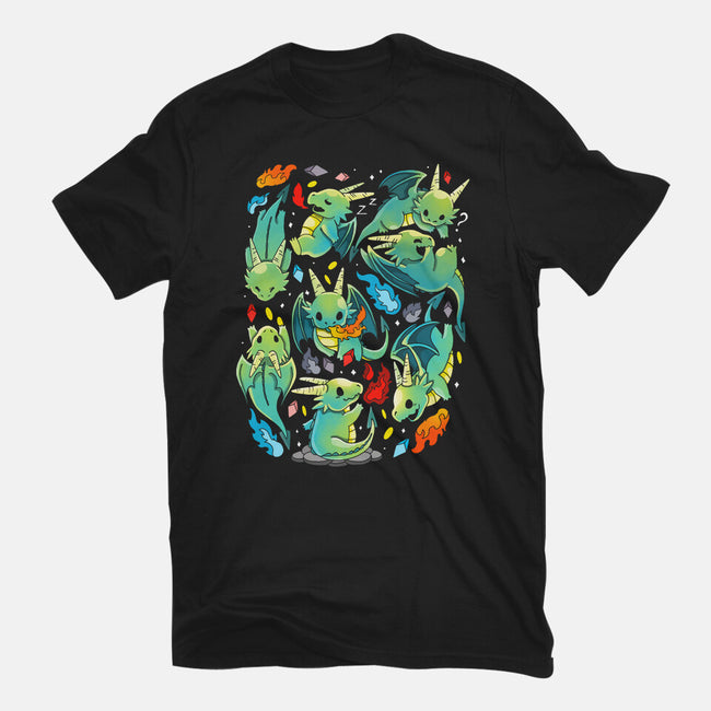 Cute Dragons-womens fitted tee-Vallina84