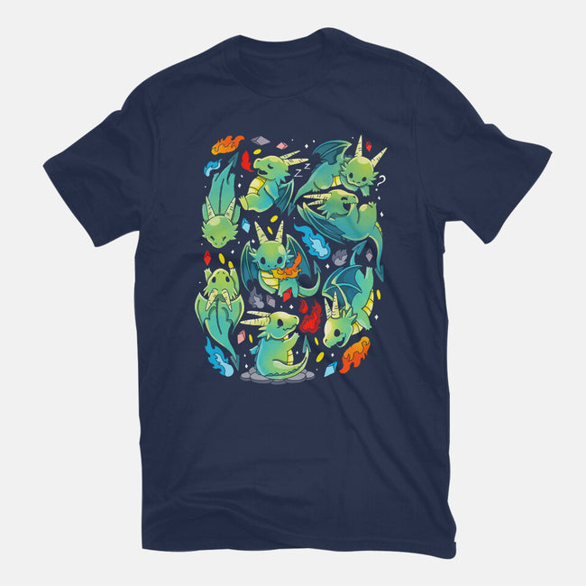 Cute Dragons-womens fitted tee-Vallina84