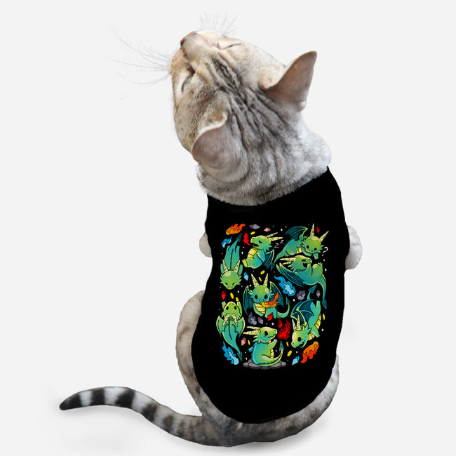 Cute Dragons-cat basic pet tank-Vallina84