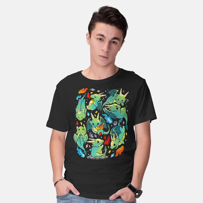 Cute Dragons-mens basic tee-Vallina84
