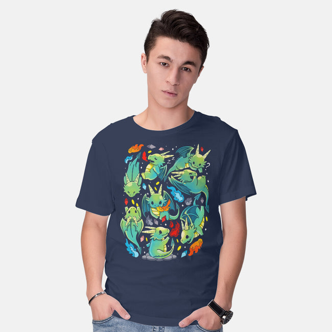 Cute Dragons-mens basic tee-Vallina84