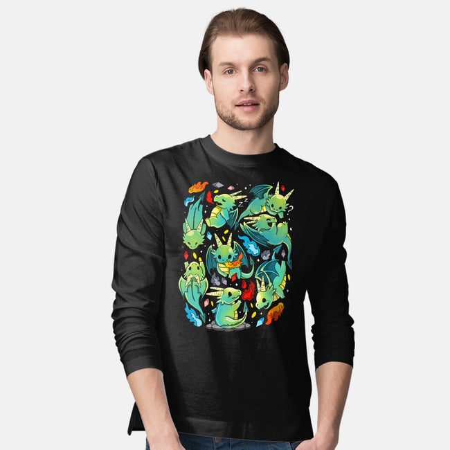 Cute Dragons-mens long sleeved tee-Vallina84