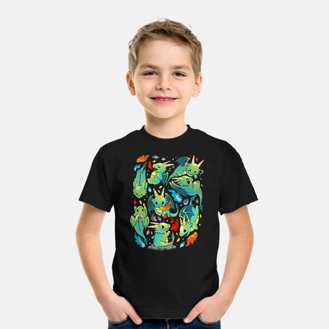 Cute Dragons-youth basic tee-Vallina84