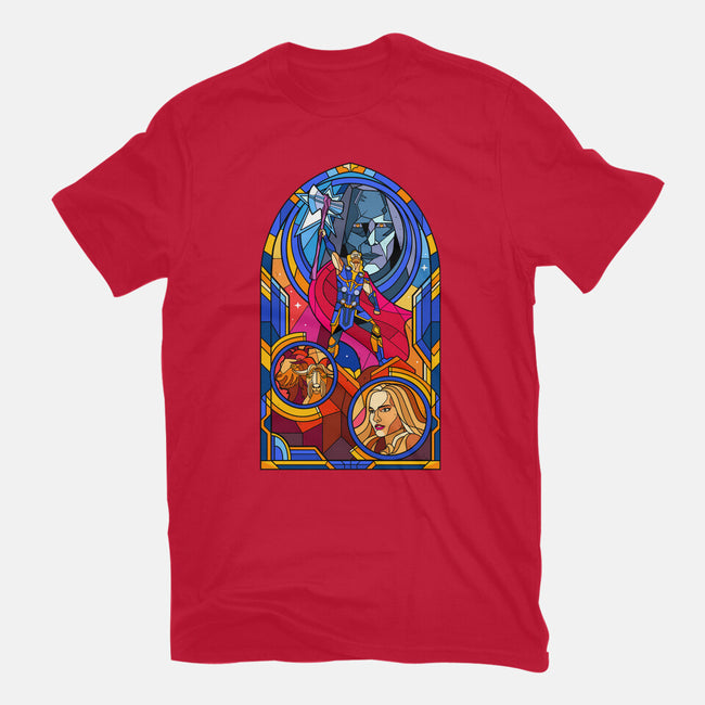 Stained Glass God-unisex basic tee-daobiwan
