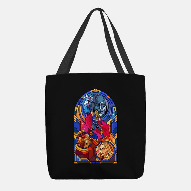Stained Glass God-none basic tote bag-daobiwan