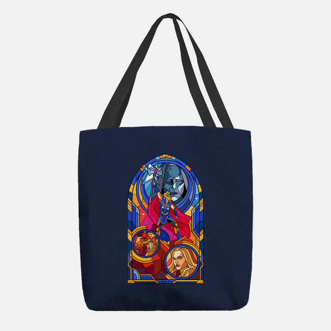 Stained Glass God-none basic tote bag-daobiwan