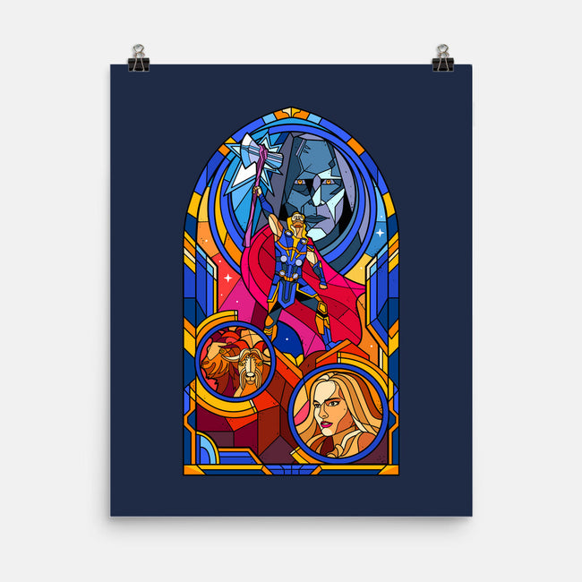 Stained Glass God-none matte poster-daobiwan