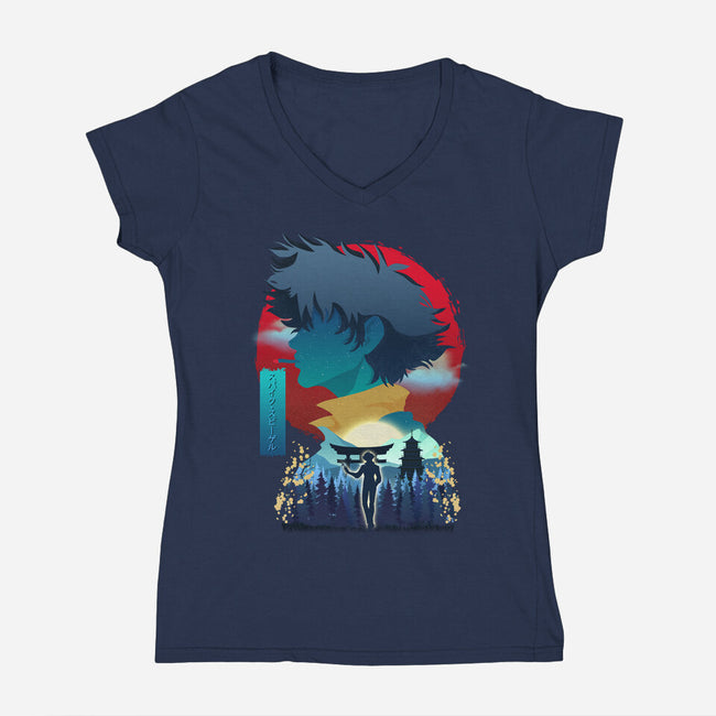 The Bounty Hunter-womens v-neck tee-daudau