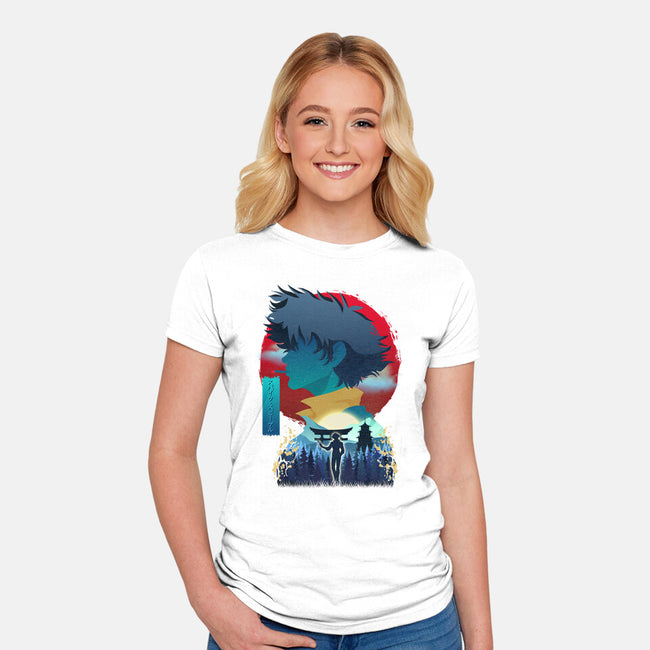 The Bounty Hunter-womens fitted tee-daudau