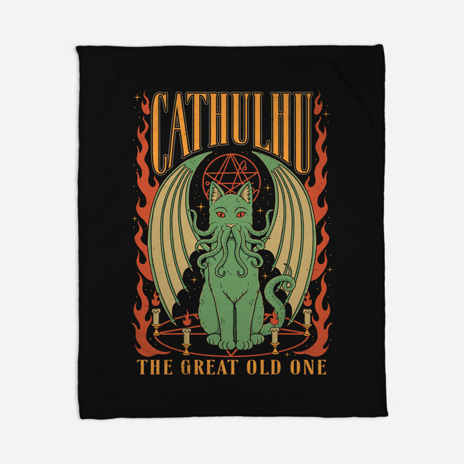 The Great Old One-none fleece blanket-Thiago Correa