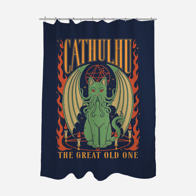 The Great Old One-none polyester shower curtain-Thiago Correa