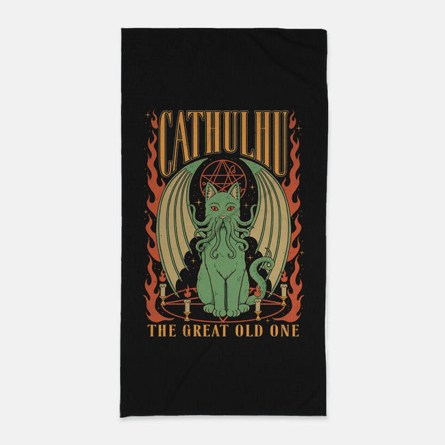 The Great Old One-none beach towel-Thiago Correa