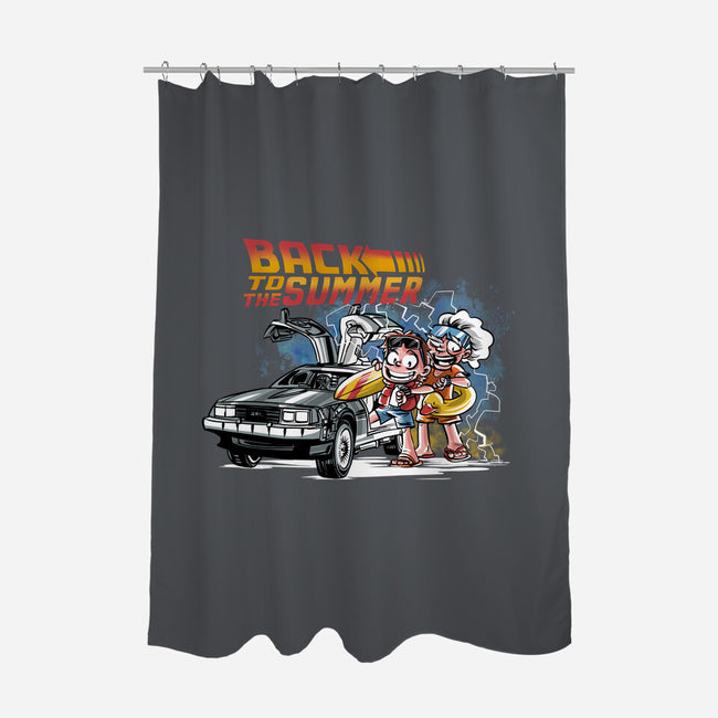 Back To The Summer-none polyester shower curtain-zascanauta
