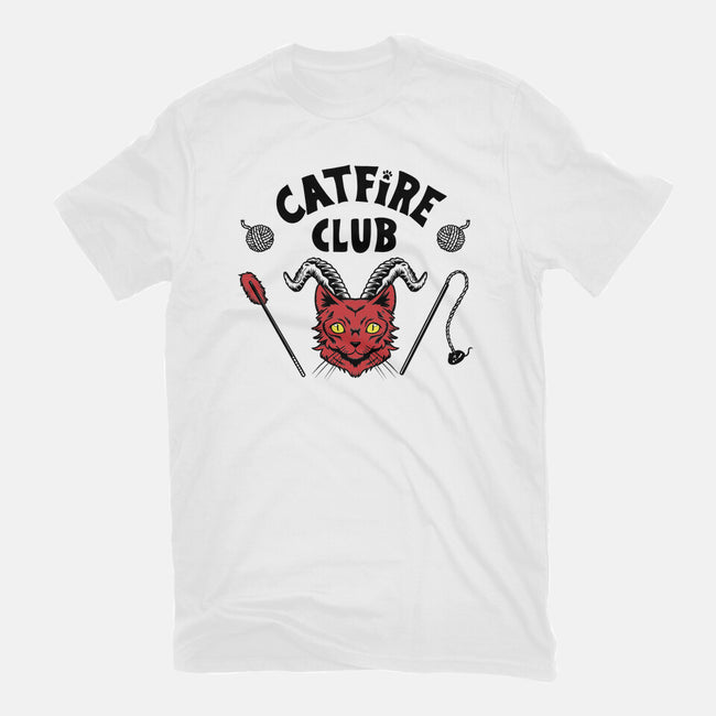 Catfire Club-womens fitted tee-yumie